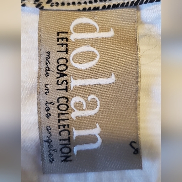 Dolan Left Coast Rayon White Twist Blouse Small - Picture 4 of 6